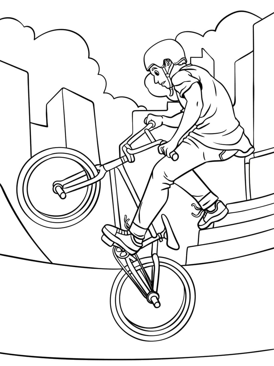 dessin vélo bmx