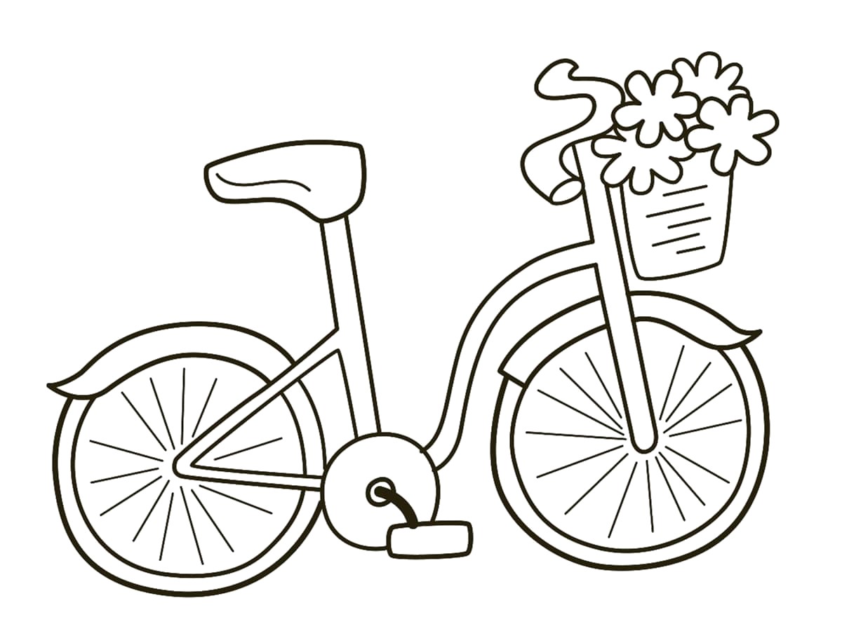coloriage vélo