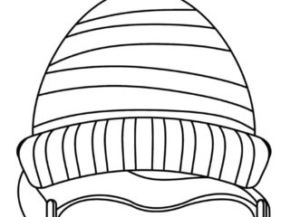 jjhfgdhghjdfbusdhgf coloriage bonnet et lunettes de ski