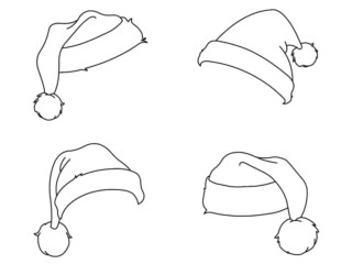xhjdfhgj coloriage bonnets noel
