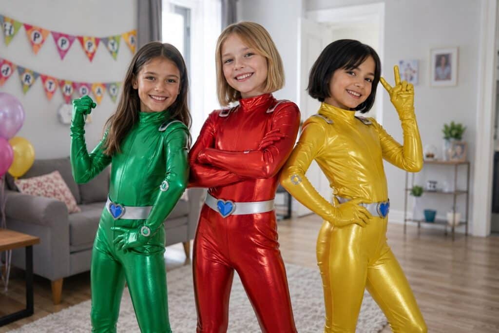enfants déguisés en Totally Spies