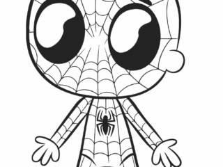 coloriage Spiderman enfant