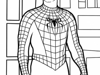 coloriage Peter Parker