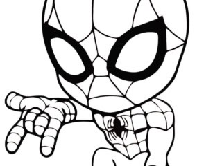 chibi Spiderman dessin