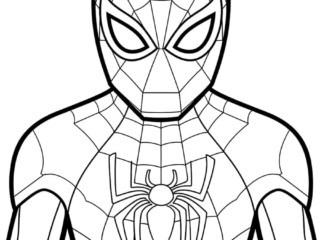 enfant Spiderman à colorier