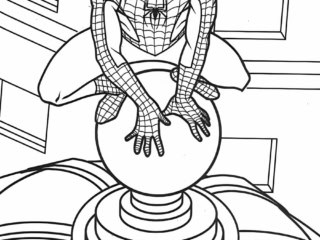 coloriage Spiderman à imprimer