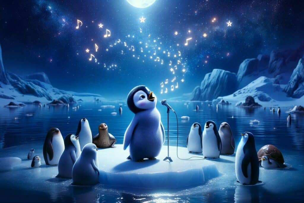 Pablo le pingouin chanteur