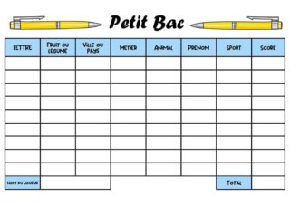 petit bac jeu jeu petit bac à imprimer