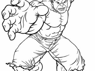 coloriage hulk (1) coloriage hulk