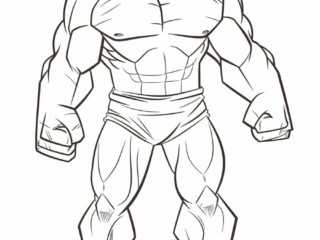 coloriage hulk (16) coloriage hulk