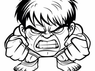 coloriage hulk (17) coloriage hulk en colère