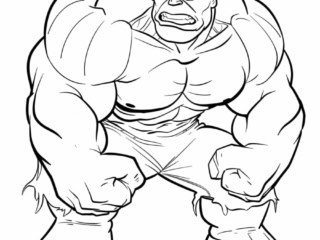 coloriage hulk (18) colorier hulk
