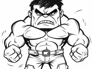 coloriage hulk (2) coloriage hulk chibi