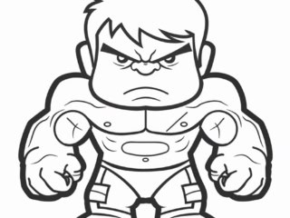 coloriage hulk (22) coloriage hulk chibi à imprimer