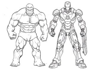 coloriage hulk (29) coloriage hulk et iron man