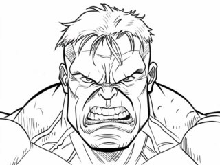 coloriage hulk (30) coloriage tête de hulk