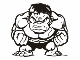 coloriage hulk (39) coloriage hulk facile