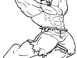 coloriage hulk (4) coloriage de hulk