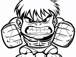 coloriage hulk (7) hulk chibi