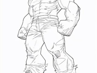coloriage hulk (9) coloriage hulk