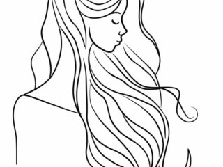 coloriage princesse moderne