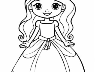 jeune princesse colorier