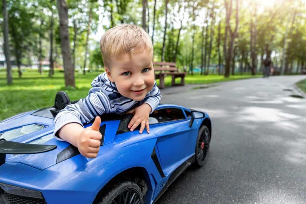 véhicule électrique pour enfant bleu