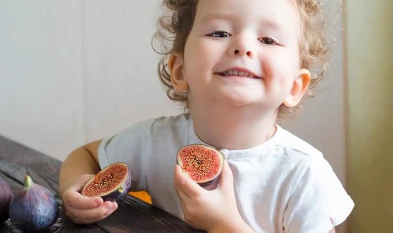 enfant qui mange une figue