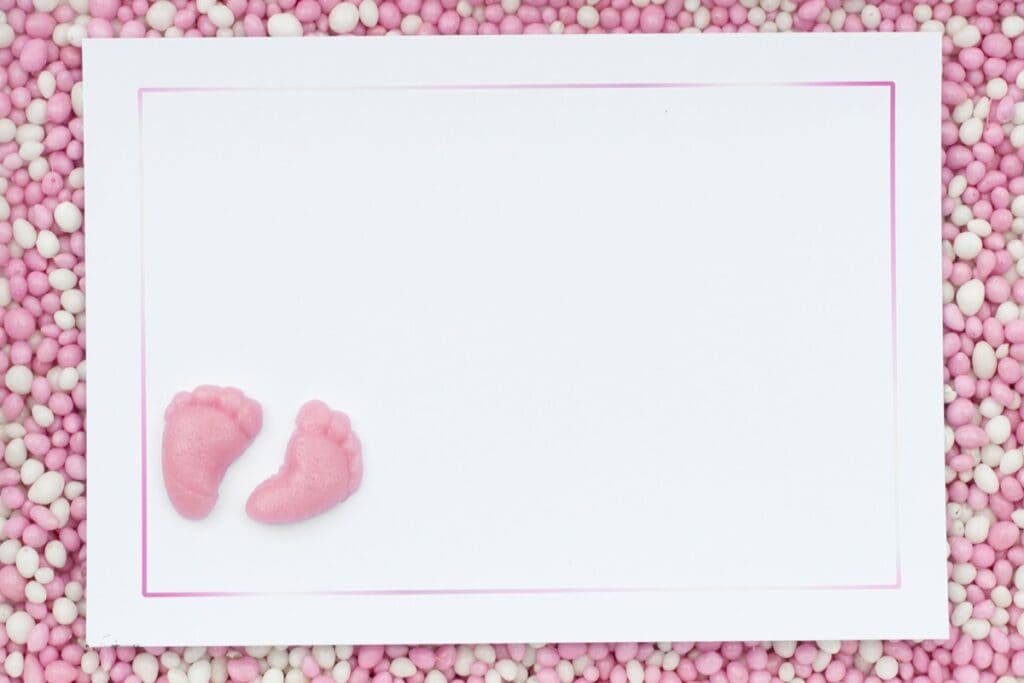 faire part de naissance rose