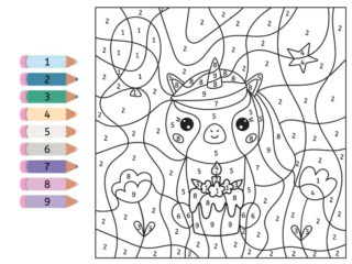 coloriages magiques de licorne