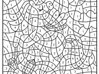 coloriage magique licorne