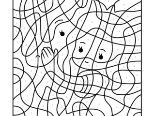 coloriage magique licorne