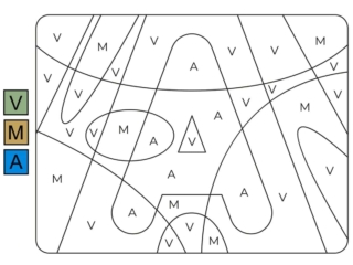 coloriage magique lettre A