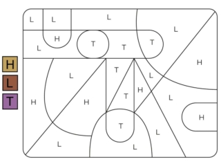 coloriage magique lettre T