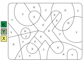 coloriage magique lettre X