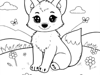 coloriage renard mignon (12) coloriage renard mignon