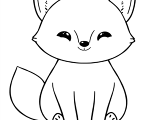 coloriage renard mignon (15) coloriage renard mignon