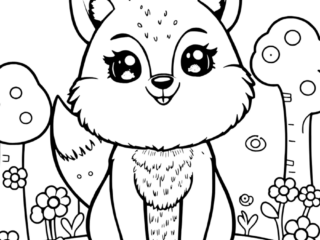 coloriage renard mignon (18) coloriages de renard à imrprimer