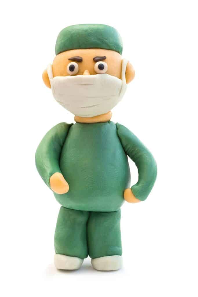 docteur en pâte à modeler