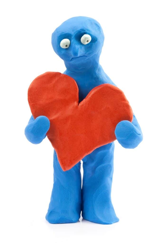 bonhomme en pâte à modeler