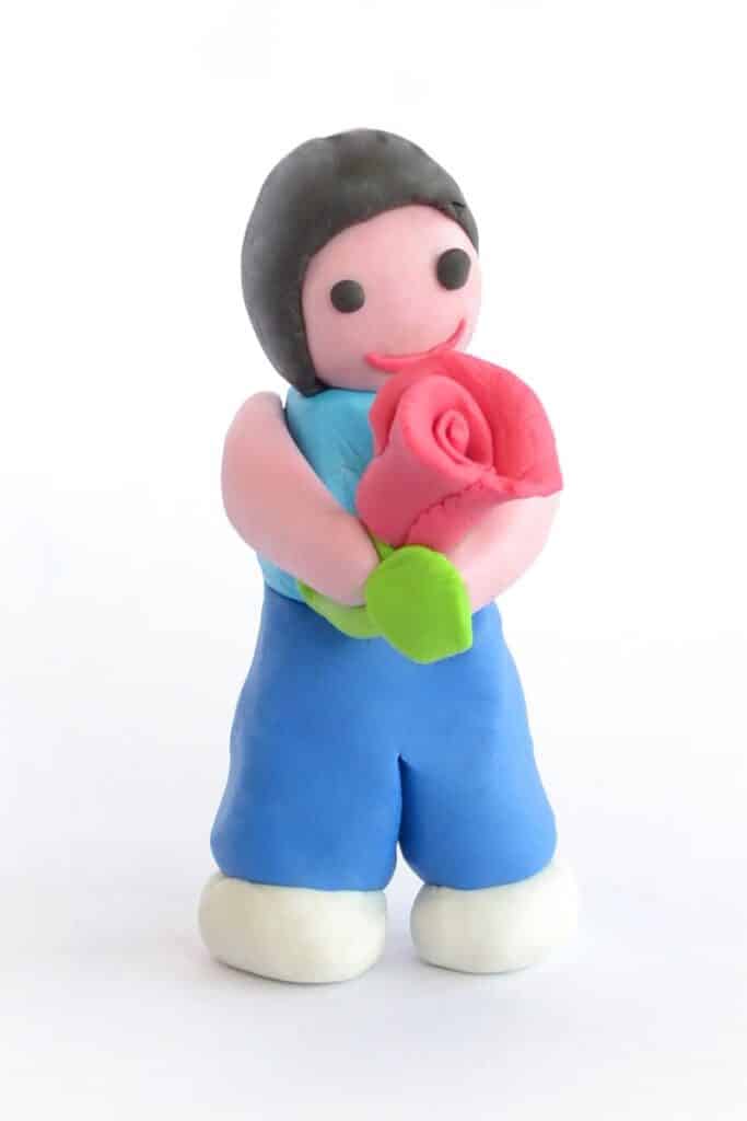 femme en pâte à modeler