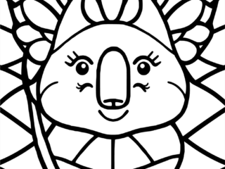 coloriage koala (15) coloriage koala formes géométriques