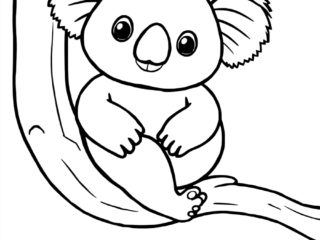 coloriage koala (48) coloriage de koala