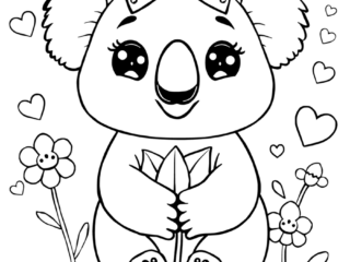 coloriage koala (7) coloriage koala fille