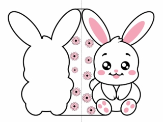 jolie carte Pâques (2) carte de Pâques lapin à imprimer