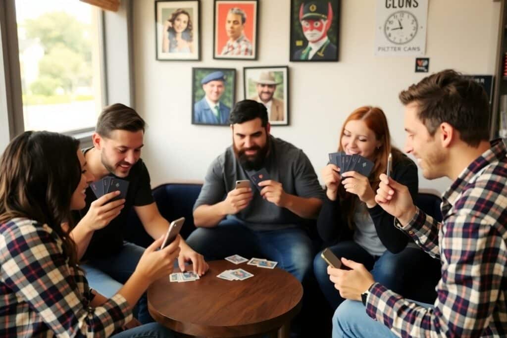 soirée jeux de cartes entre amis
