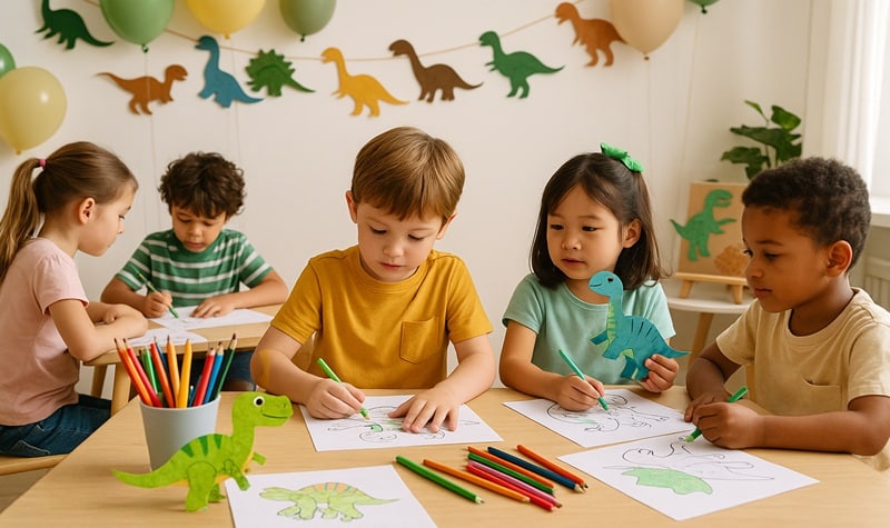 idées activités pour un anniversaire dinosaure
