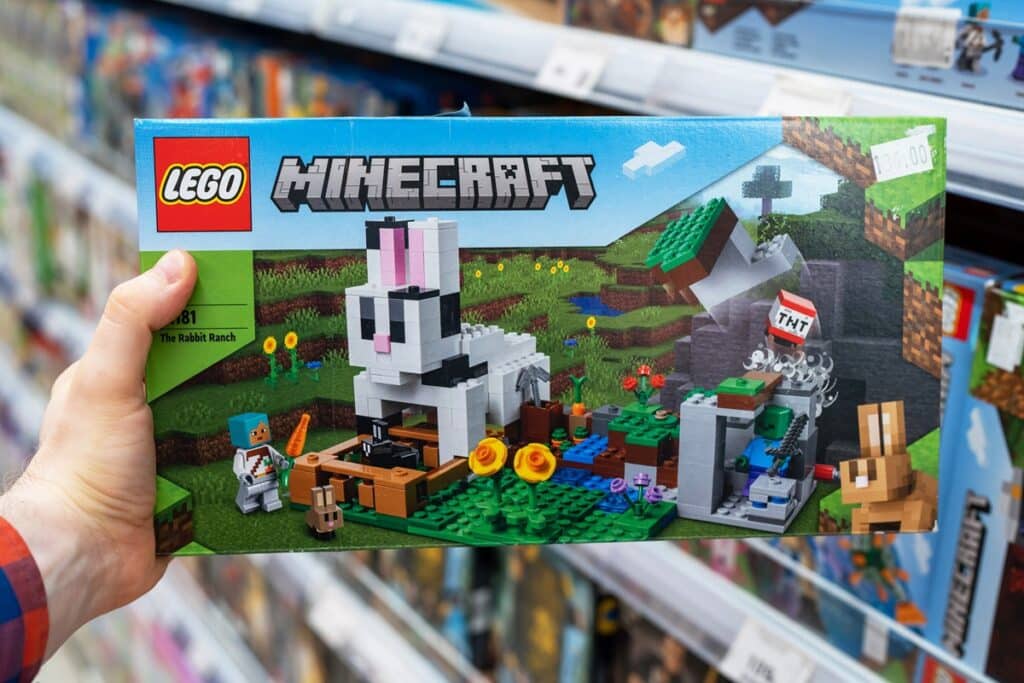 boite de lego minecraft