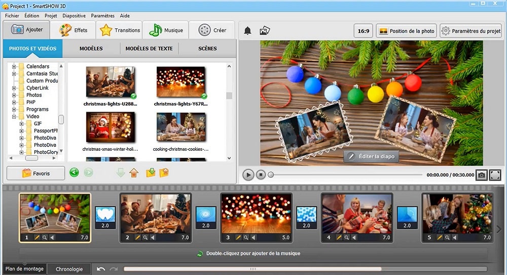 créer un film musical avec photos avec SmartSHOW 3D