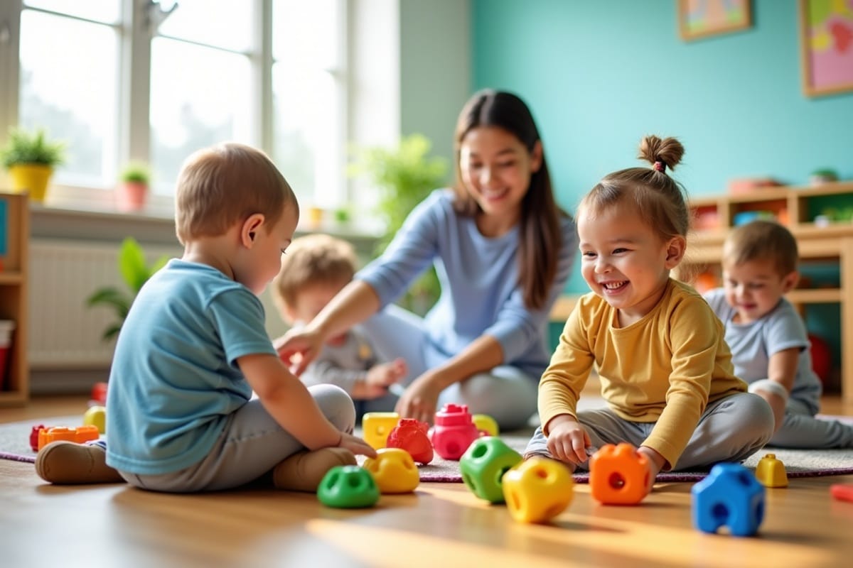 bébés à la crèche